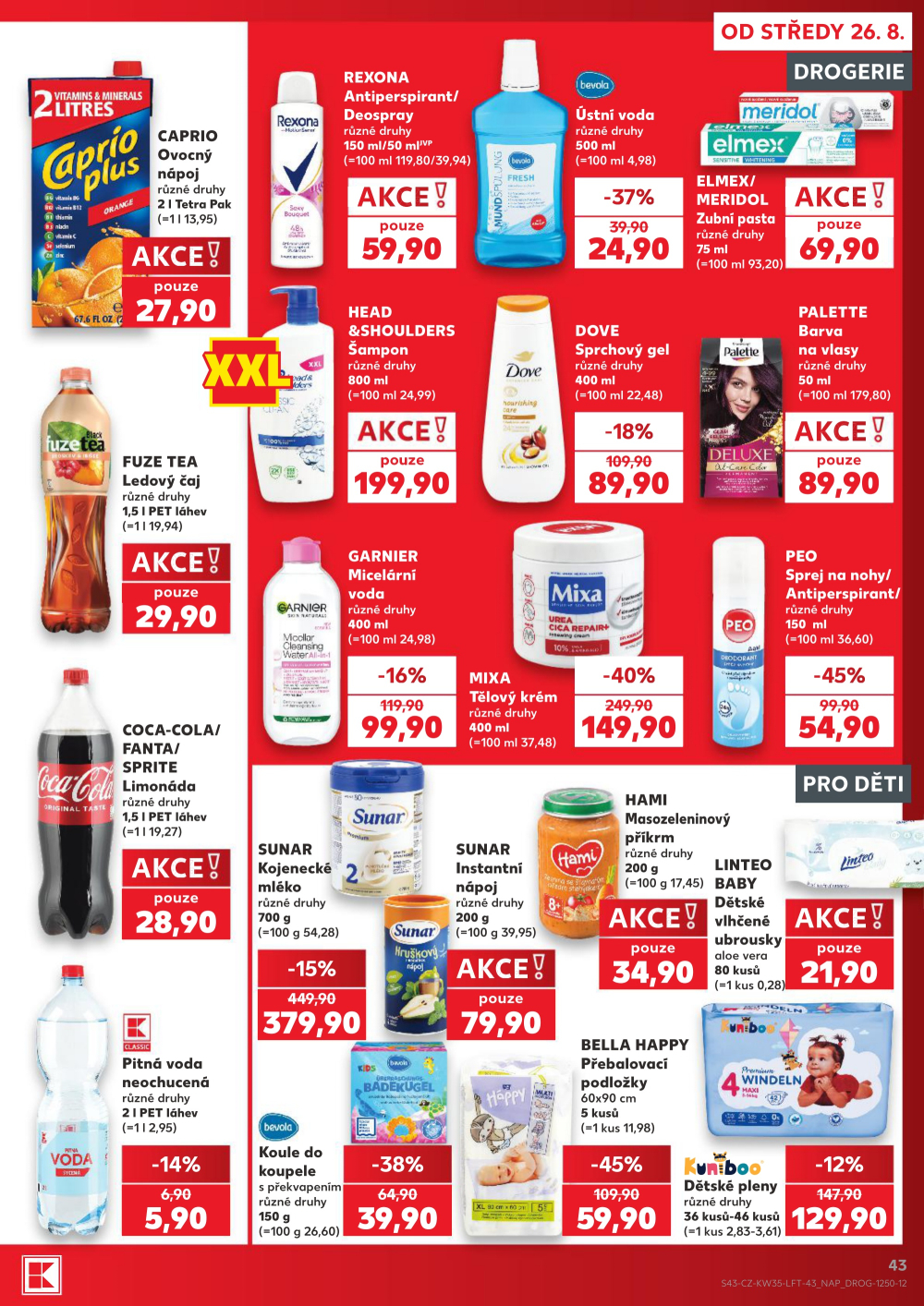 Leták Kaufland leták Praha 8 - Libeň - strana 43