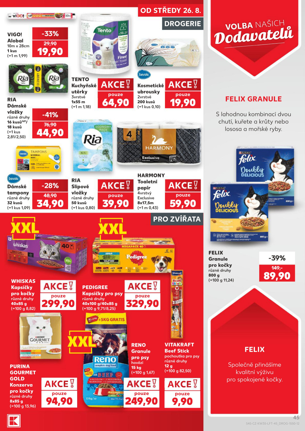 Leták Kaufland leták Praha 8 - Libeň - strana 45