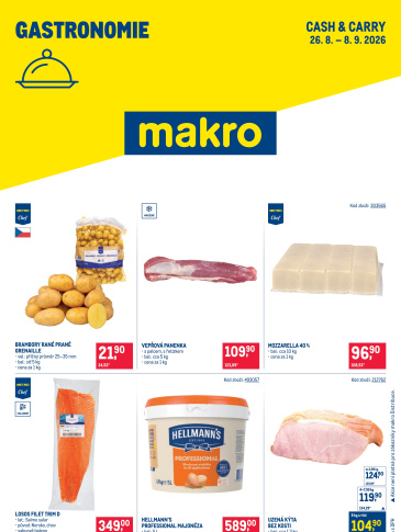 Makro leták - Gastronomie