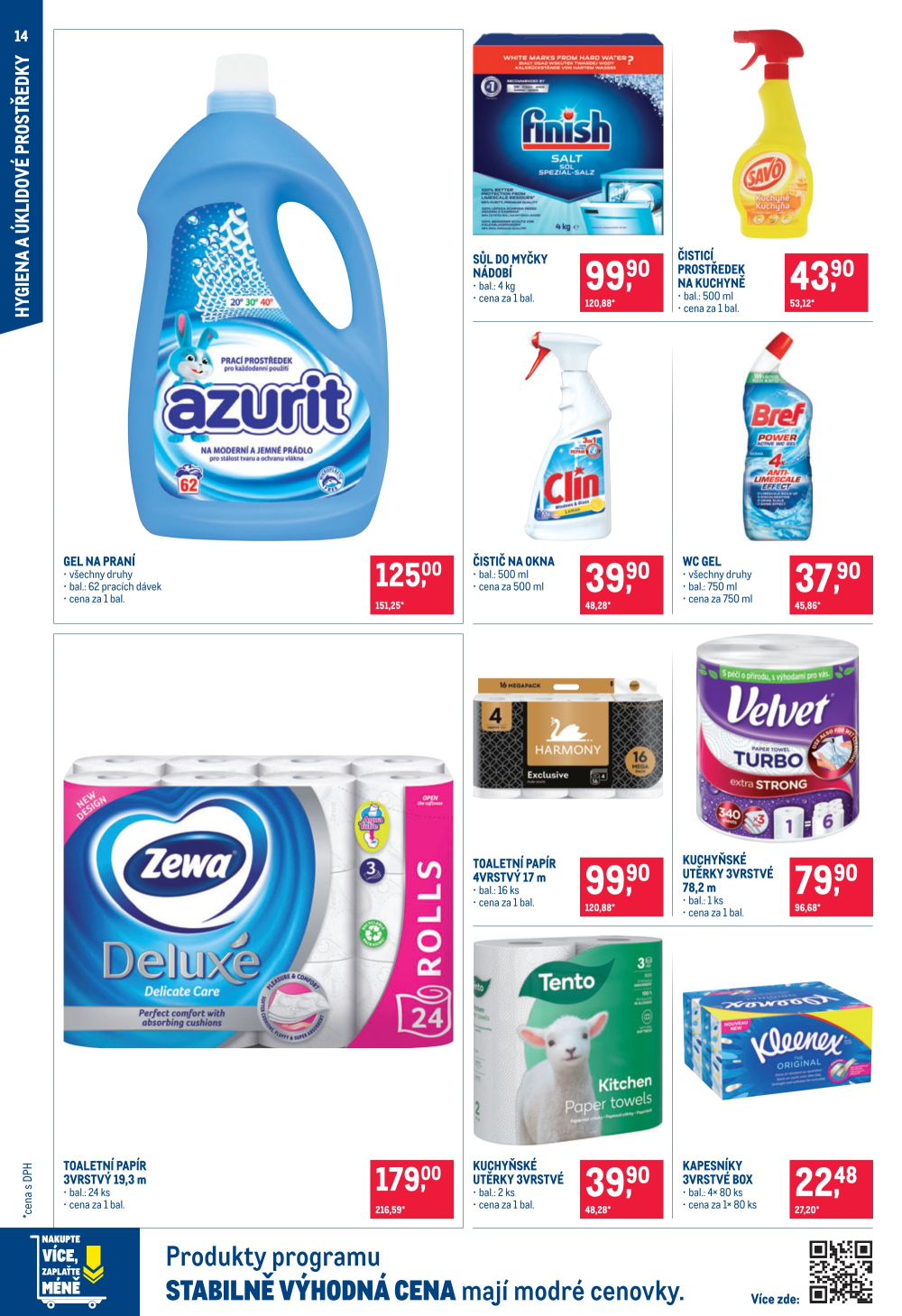 Leták Makro leták - Spotřební zboží, úklid, kosmetika a školní potřeby - strana 14