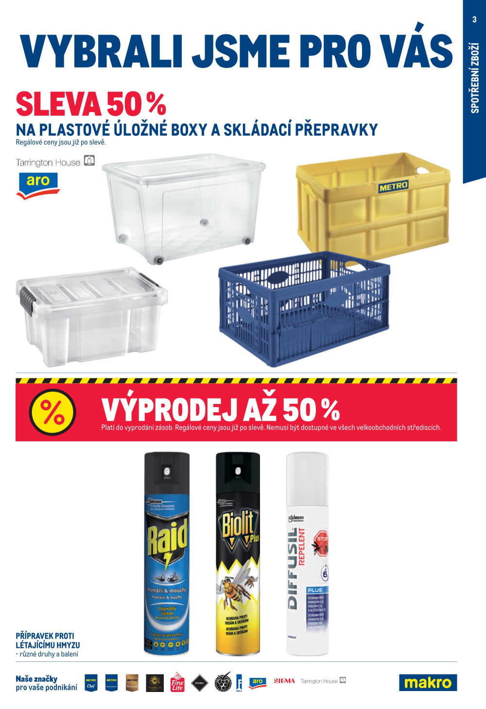 Leták Makro leták - Spotřební zboží, úklid, kosmetika a školní potřeby - strana 3
