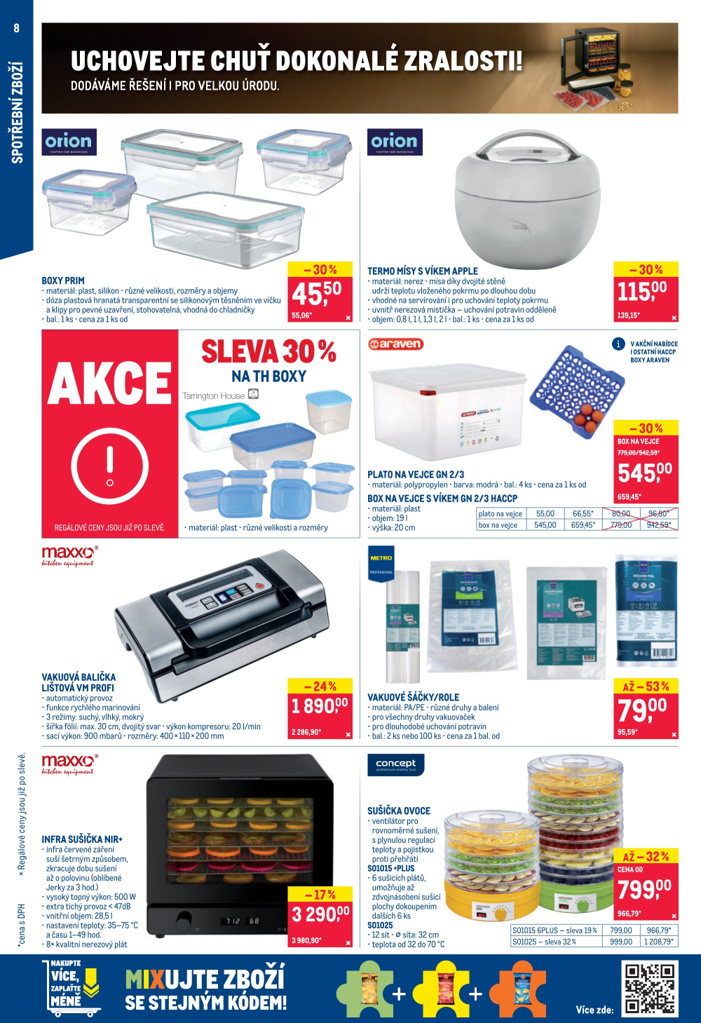 Leták Makro leták - Spotřební zboží, úklid, kosmetika a školní potřeby - strana 8