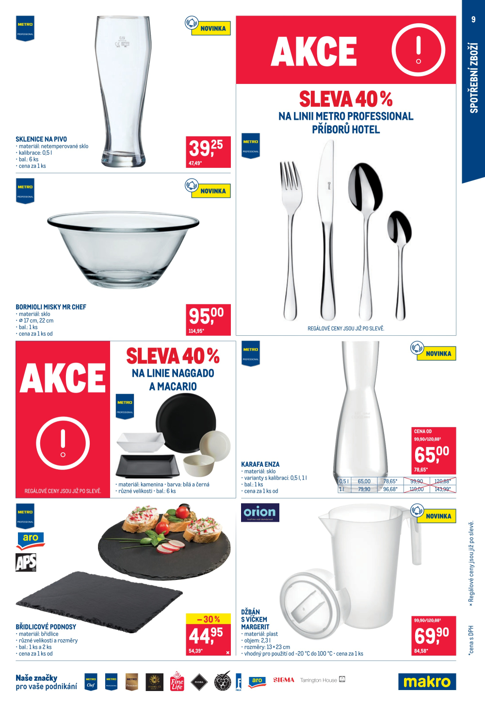 Leták Makro leták - Spotřební zboží, úklid, kosmetika a školní potřeby - strana 9