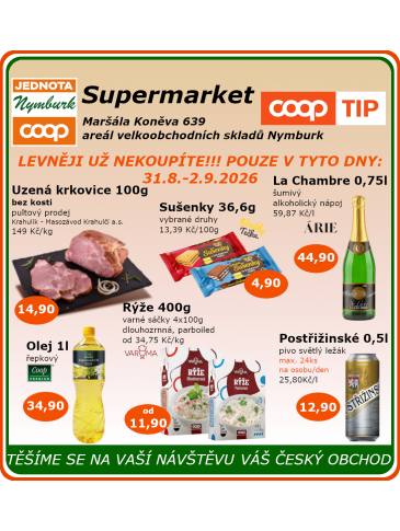 COOP Jednota Nymburk Supermarket leták