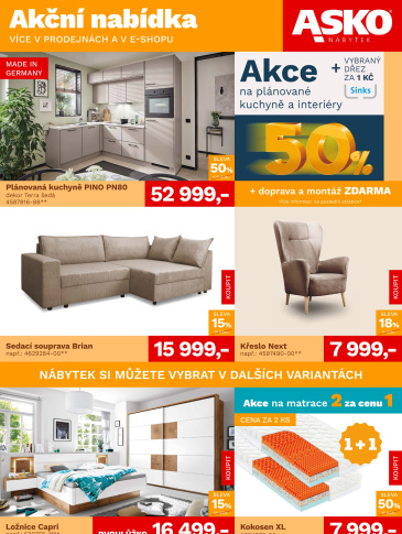 ASKO nábytek leták - Akční nabídka