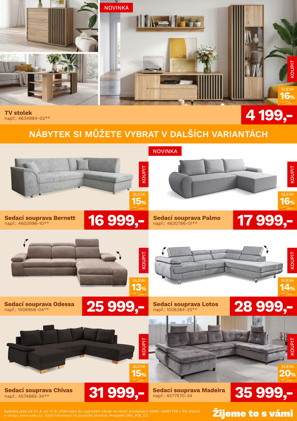 Leták ASKO nábytek leták - Akční nabídka - strana 2