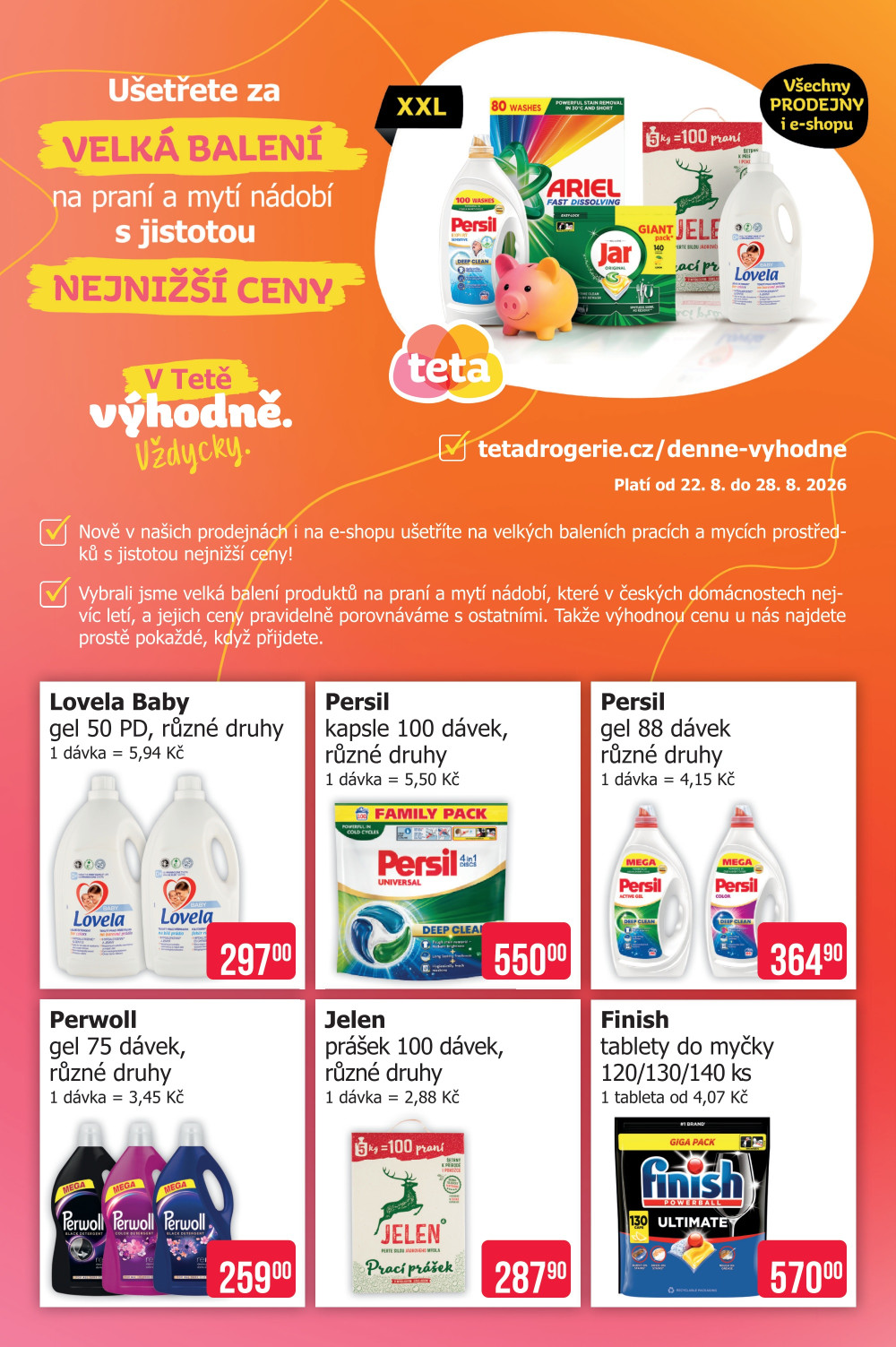 Leták Teta drogerie - Vždycky výhodně - strana 1