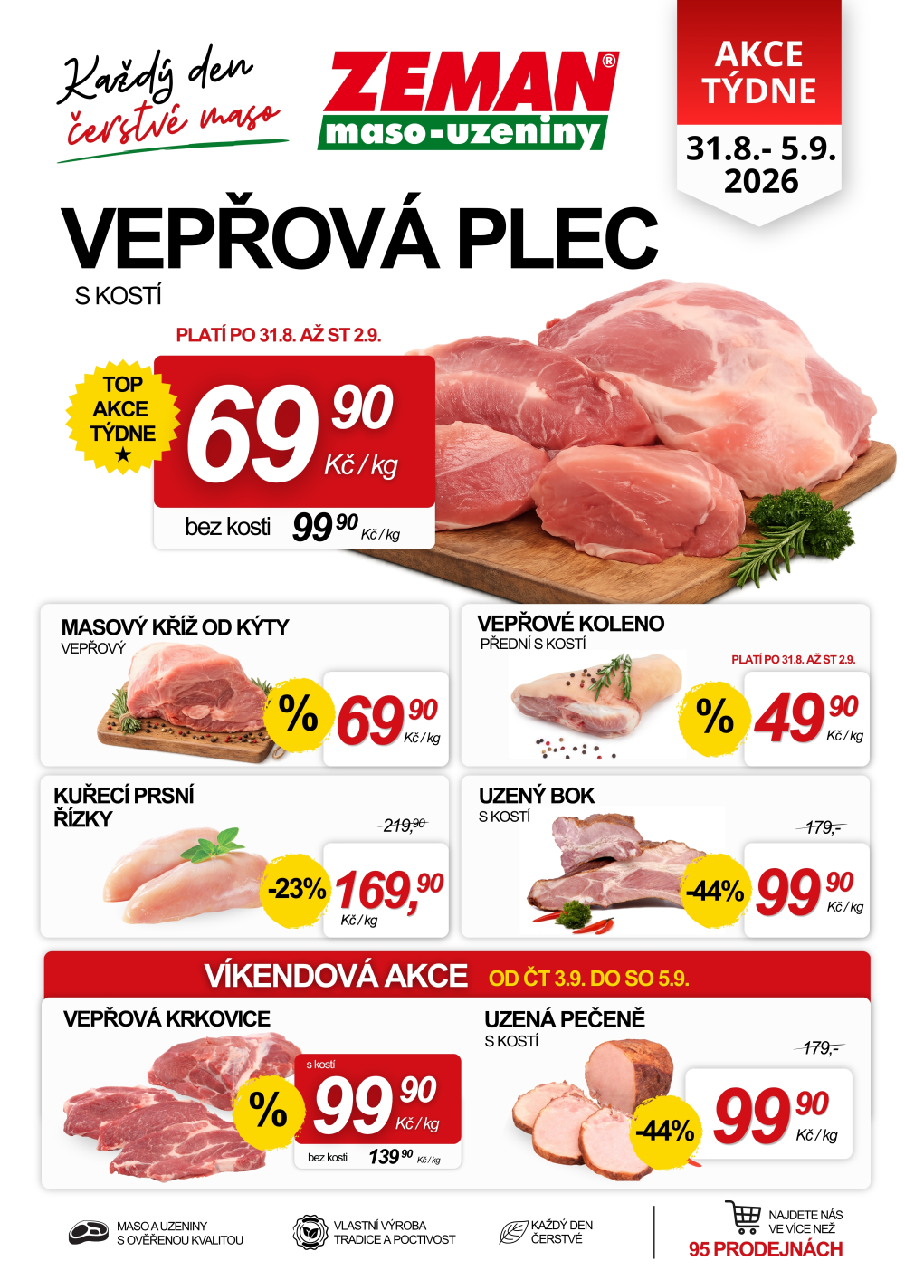 Leták ZEMAN maso - uzeniny leták - strana 1