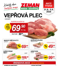 ZEMAN maso - uzeniny letáky