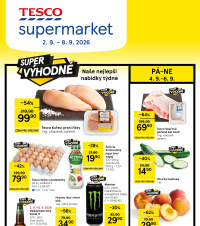 Akční leták Tesco supermarket 