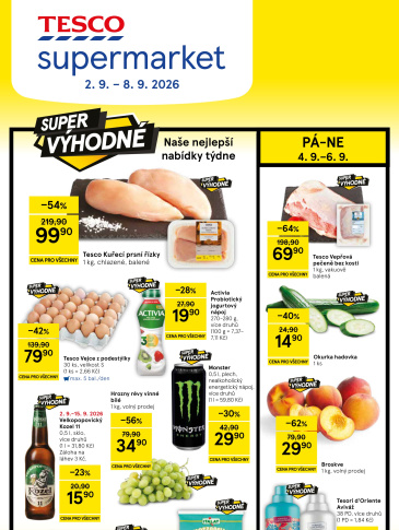 Tesco supermarket leták