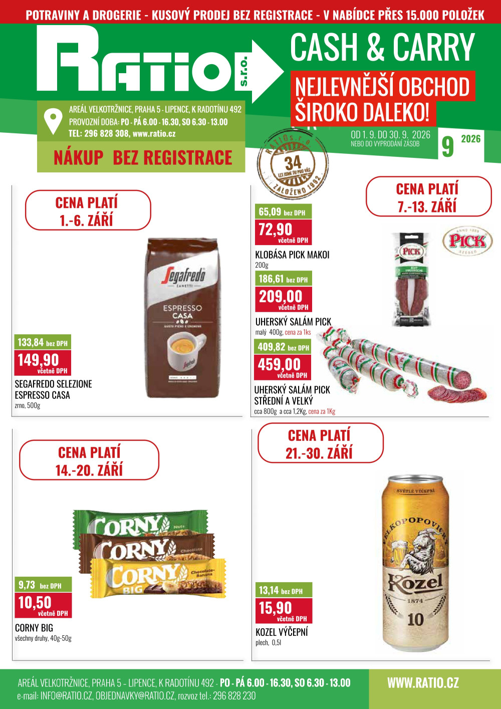Leták Ratio leták - strana 1