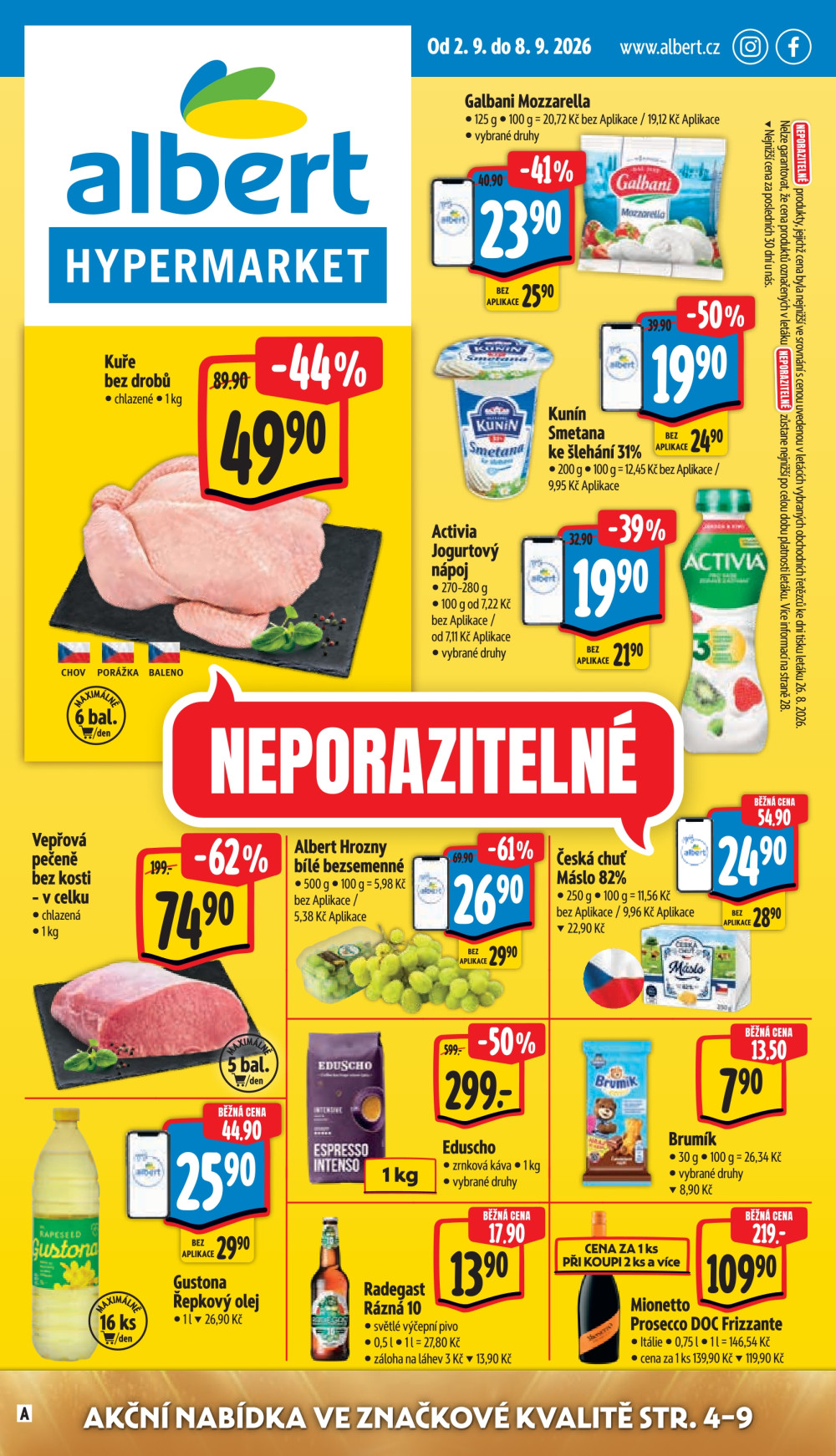 Leták Albert Hypermarket leták - strana 1