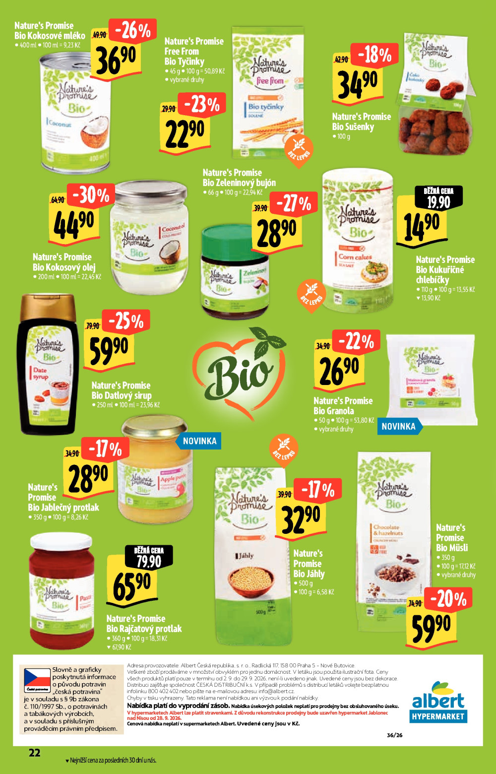 Leták Albert Hypermarket leták - Zdravé jídlo - strana 24
