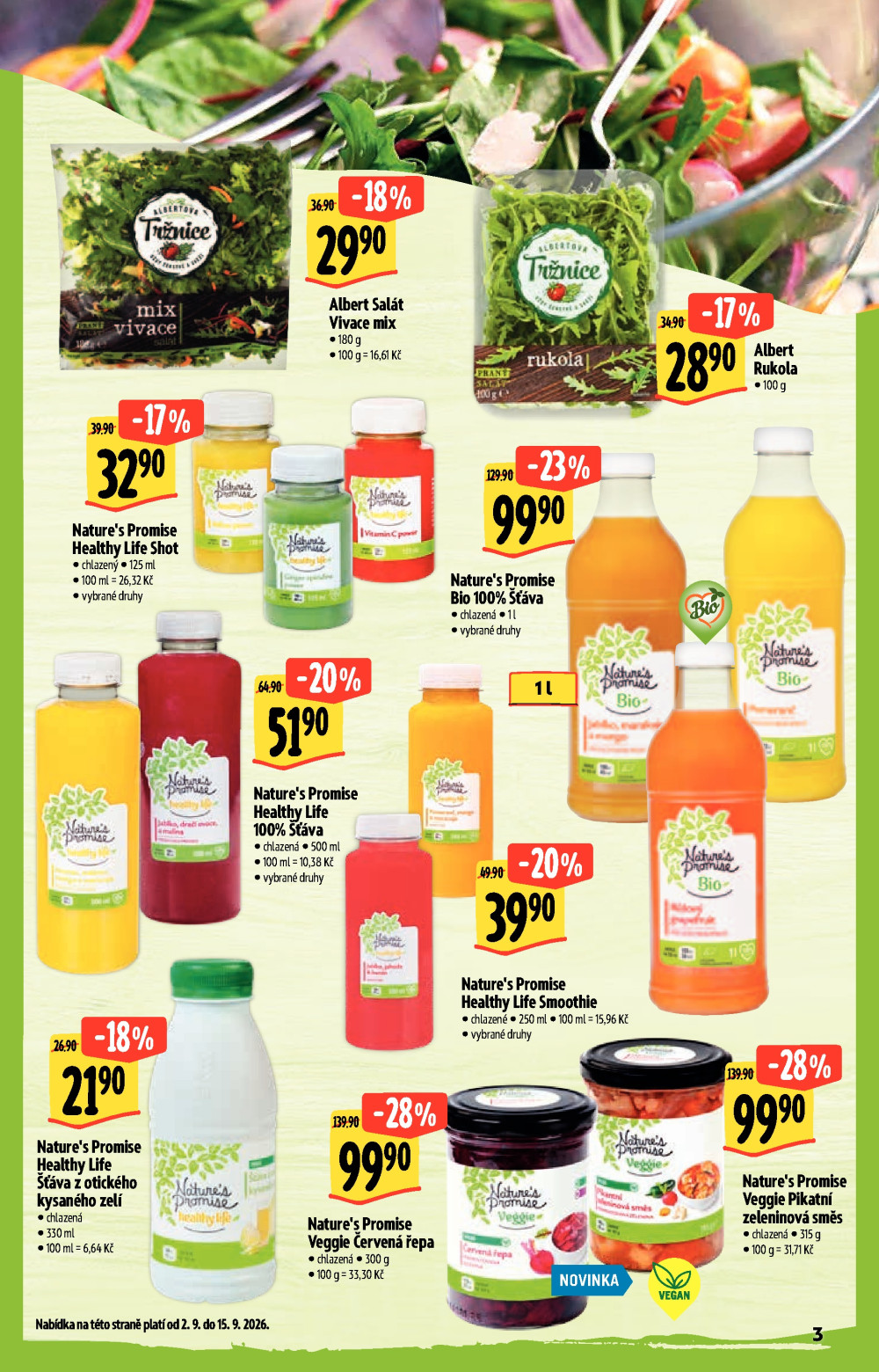 Leták Albert Hypermarket leták - Zdravé jídlo - strana 3