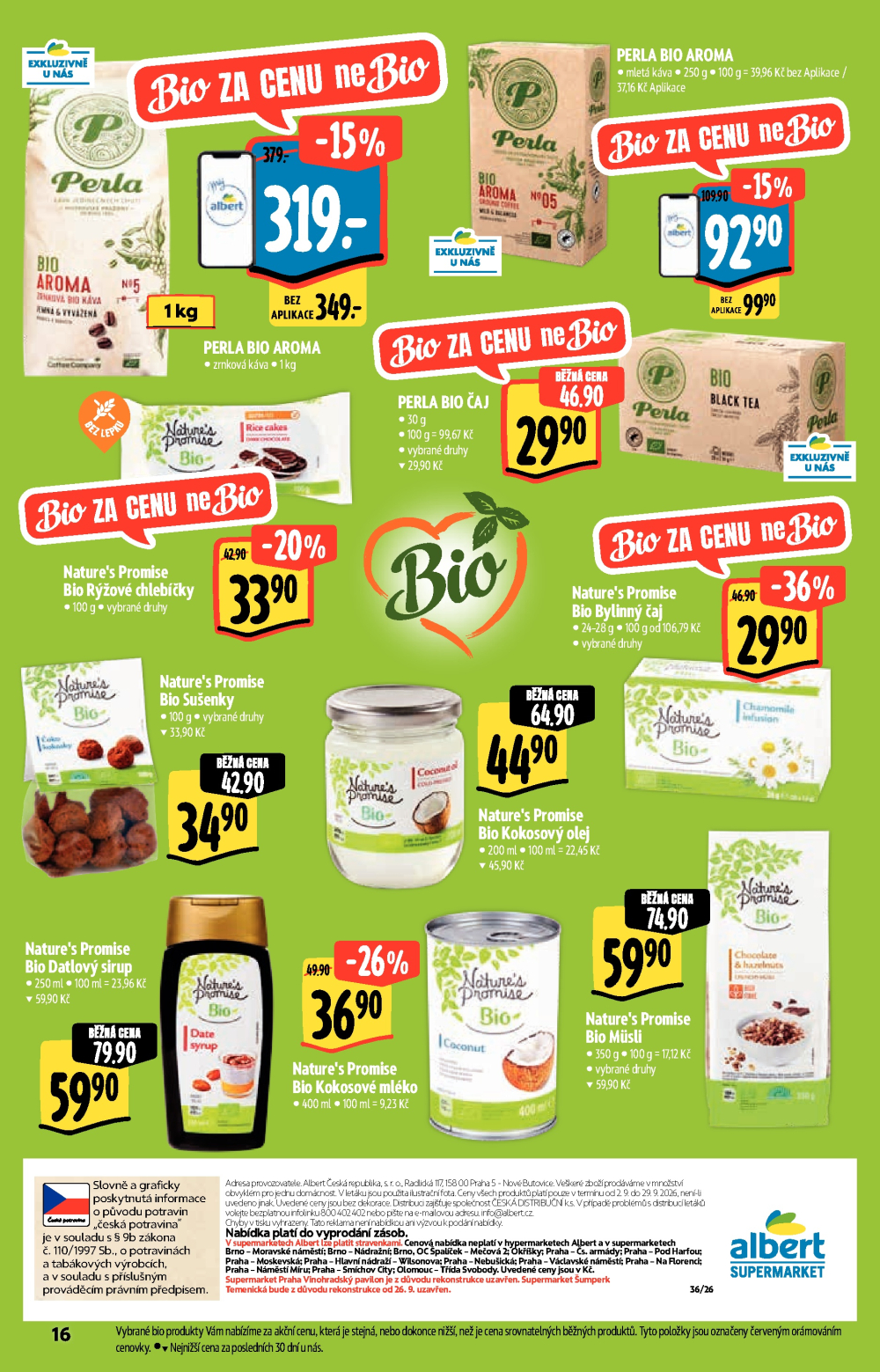 Leták Albert Supermarket leták - Zdravé jídlo - strana 16