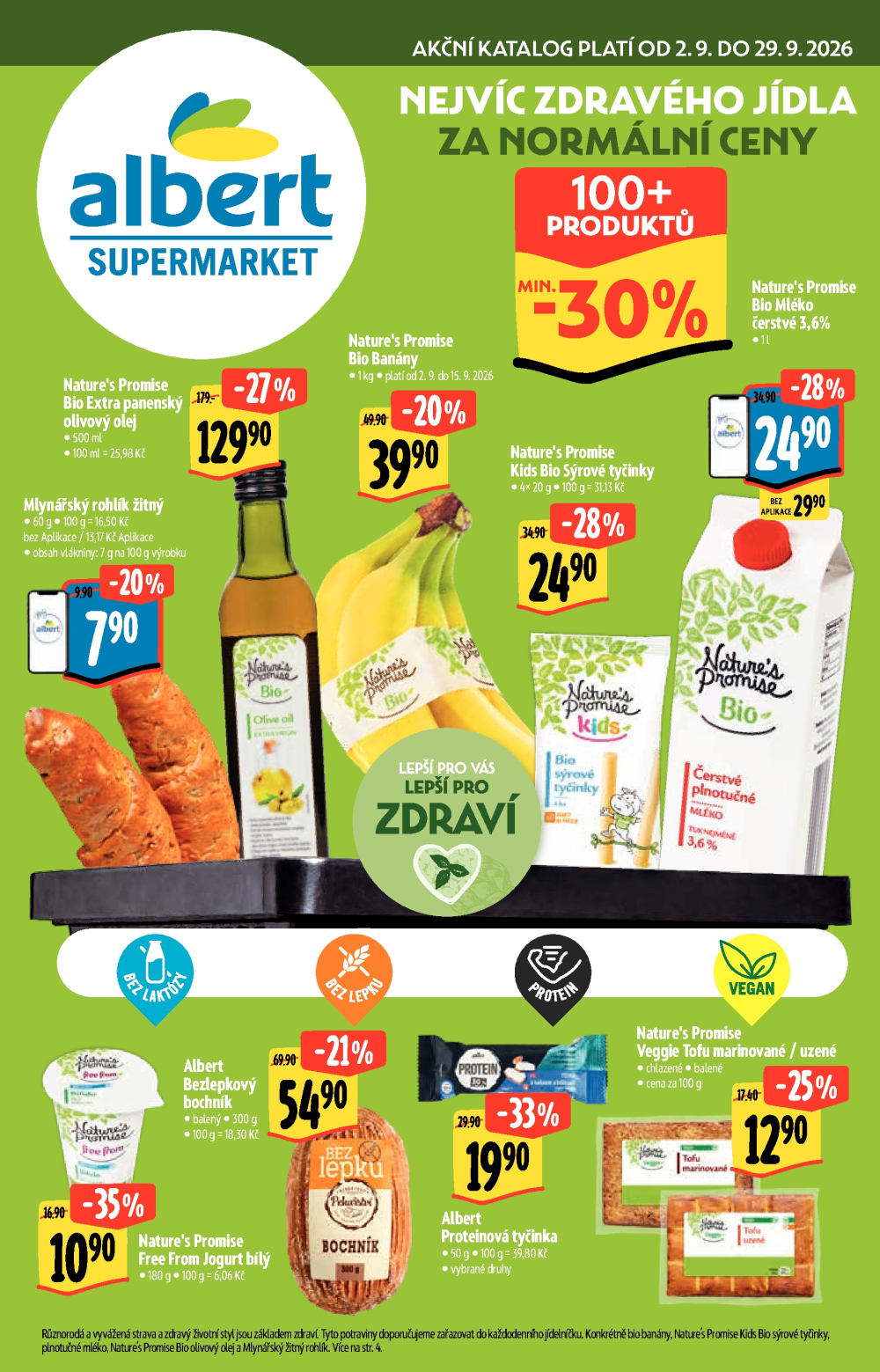 Leták Albert Supermarket leták - Zdravé jídlo - strana 1