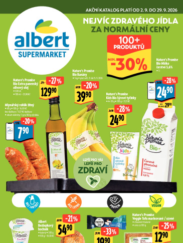 Albert Supermarket leták - Zdravé jídlo