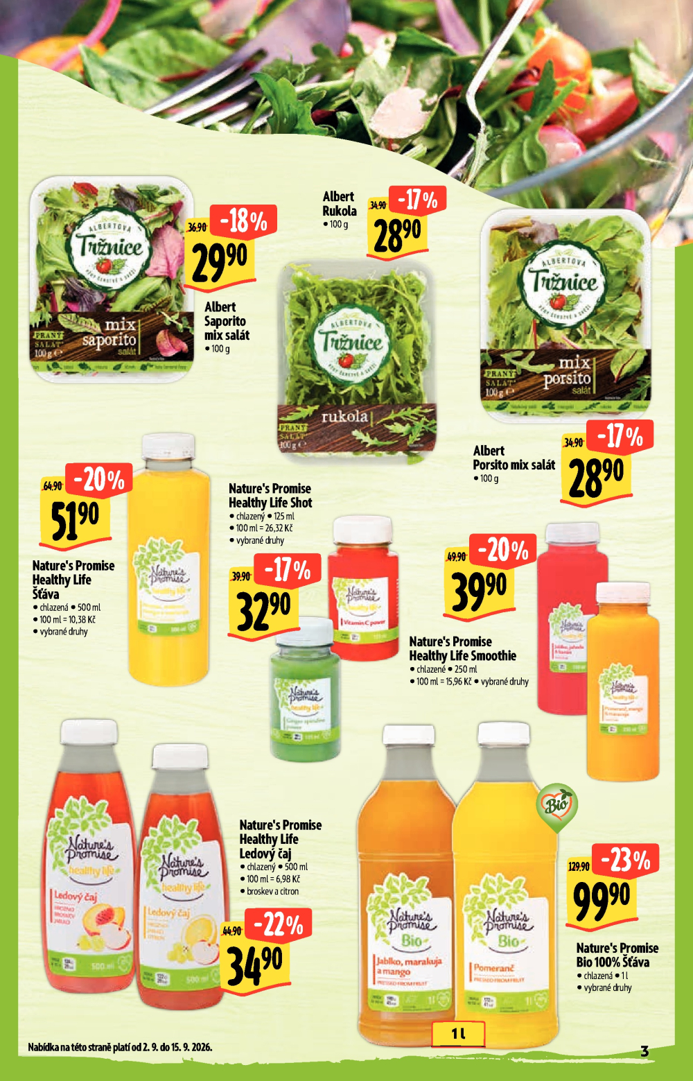 Leták Albert Supermarket leták - Zdravé jídlo - strana 3