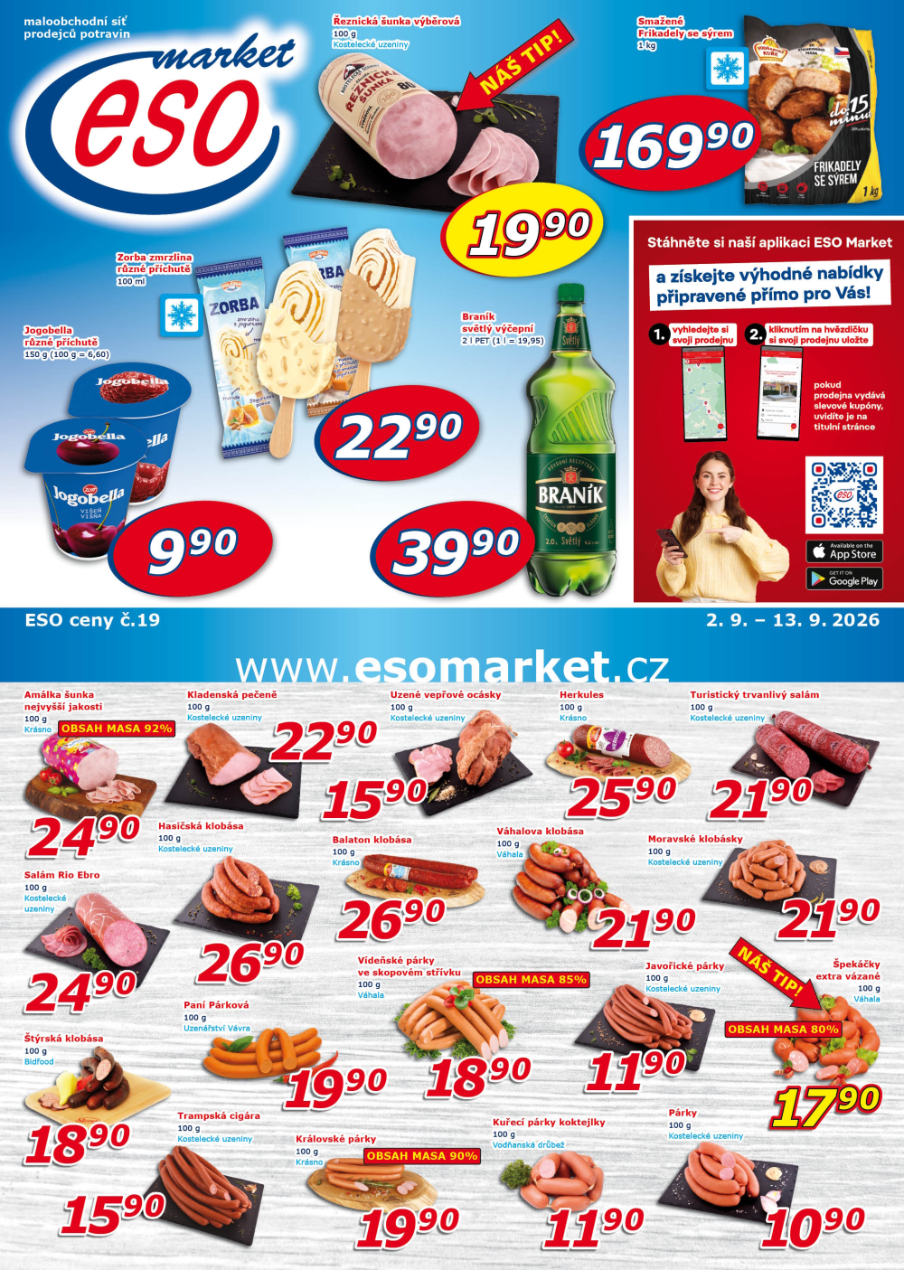 Leták ESO MARKET leták - strana 1