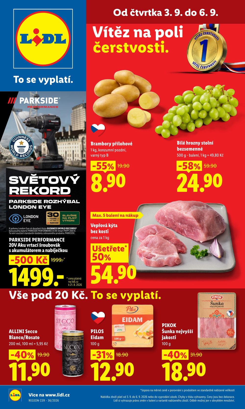 Leták Lidl leták od čtvrtka - strana 1