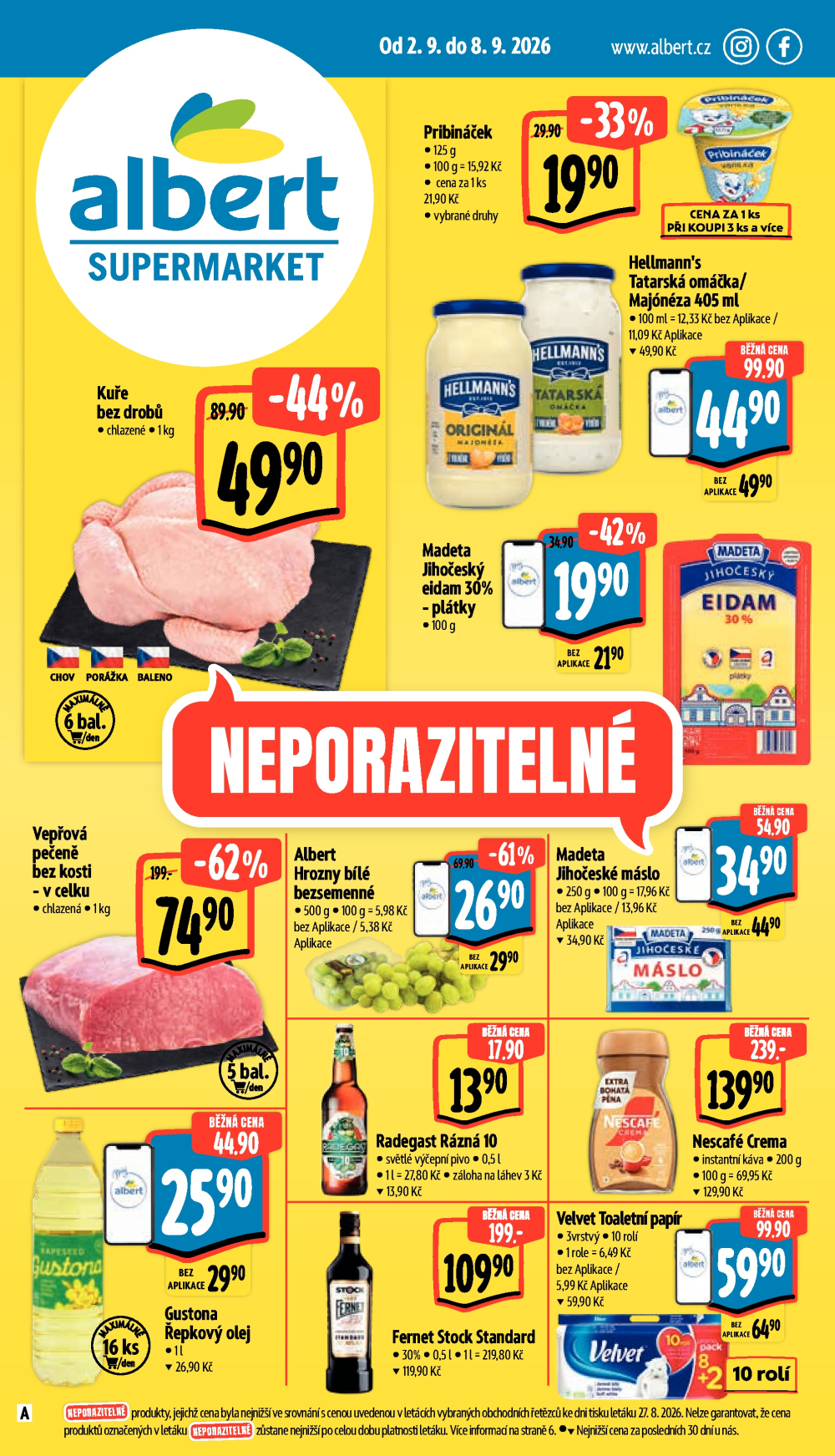 Leták Albert Supermarket leták - strana 1