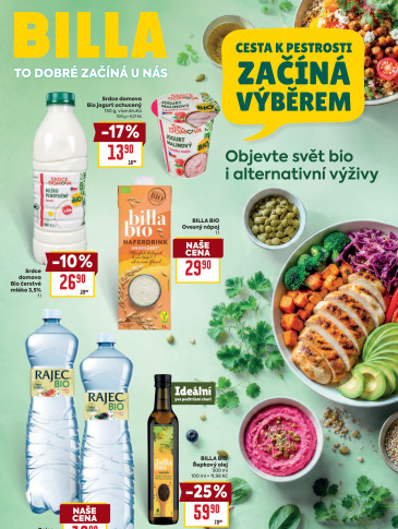 BILLA leták - Alternativní a bio výživa