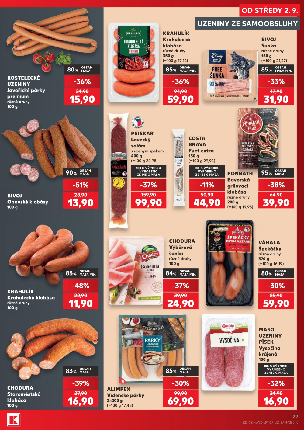 Leták Kaufland leták Praha 6 - Podbaba - strana 27
