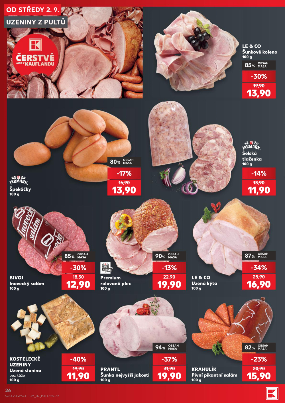 Leták Kaufland leták Praha 3 - Jarov - strana 26