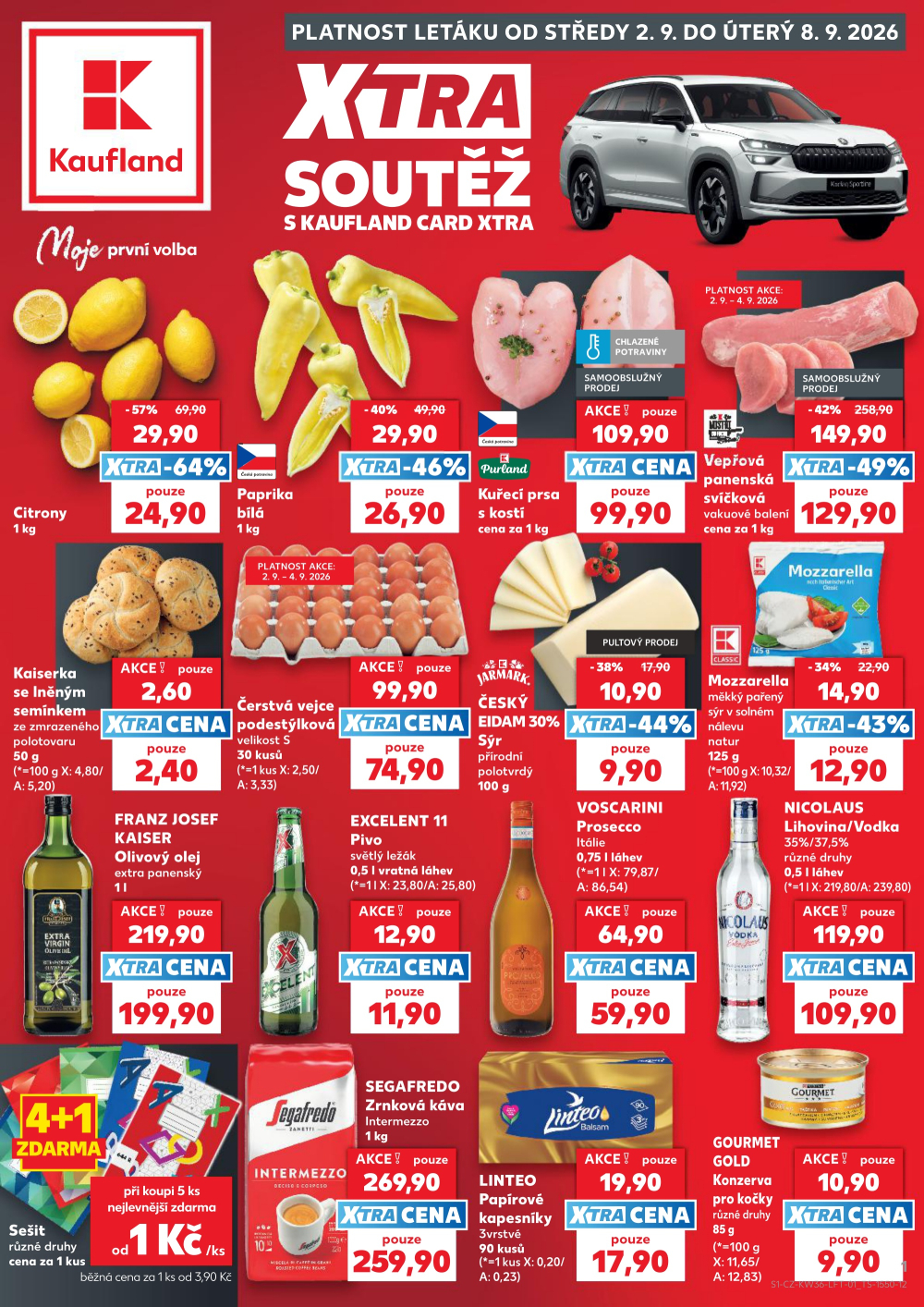 Leták Kaufland leták Praha 4 - Michle - strana 1