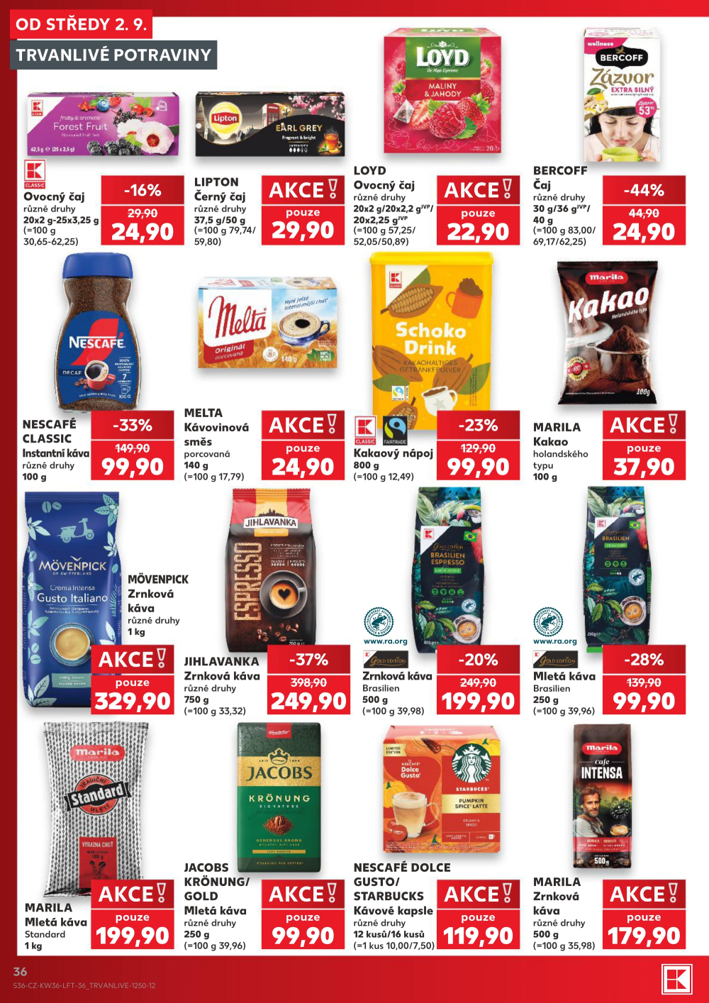 Leták Kaufland leták Praha 8 - Libeň - strana 36
