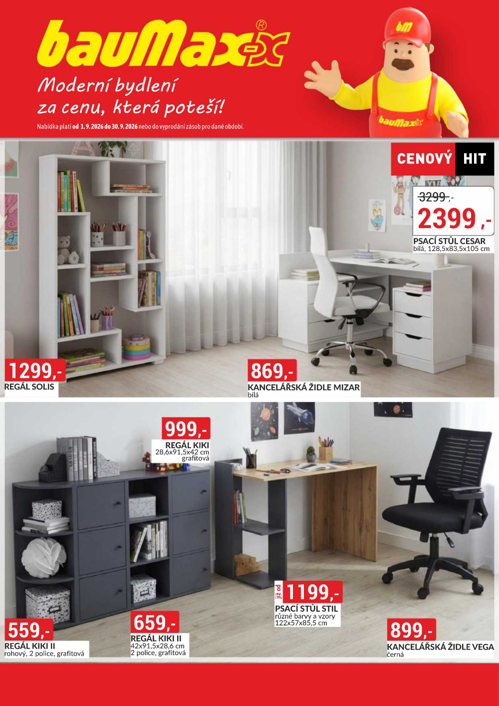 Leták Baumax leták - Moderní bydlení za cenu, která potěší! - strana 1