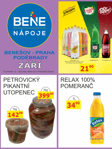 BENE NÁPOJE leták