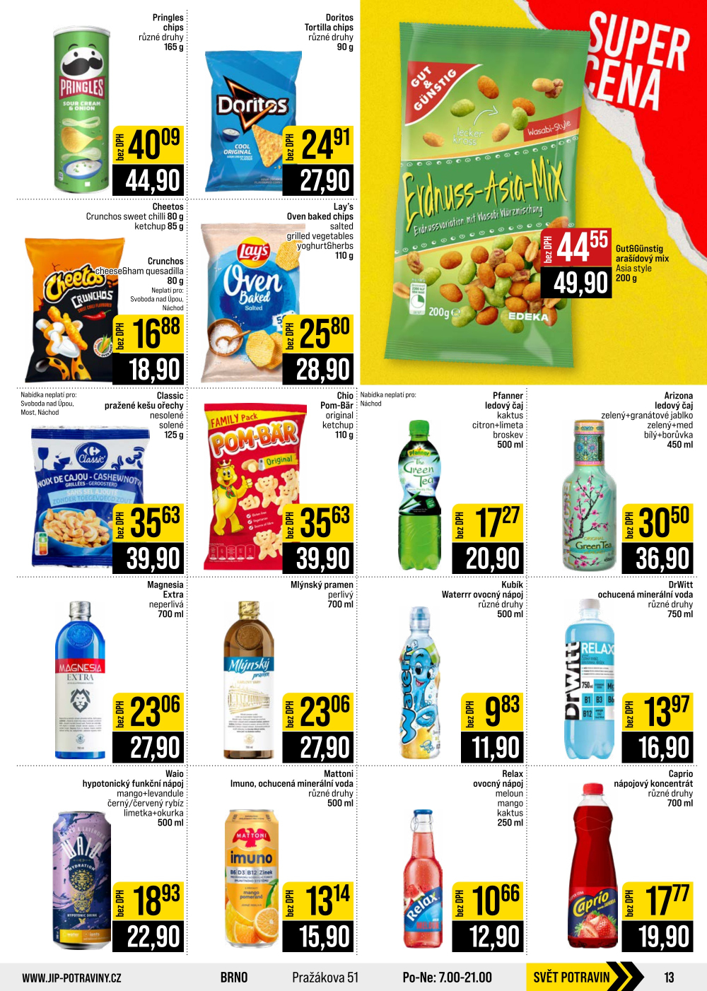 Leták JIP leták CC Cash & Carry - České Budějovice, Most, Náchod, Svoboda nad Úpou, Sušice - strana 13