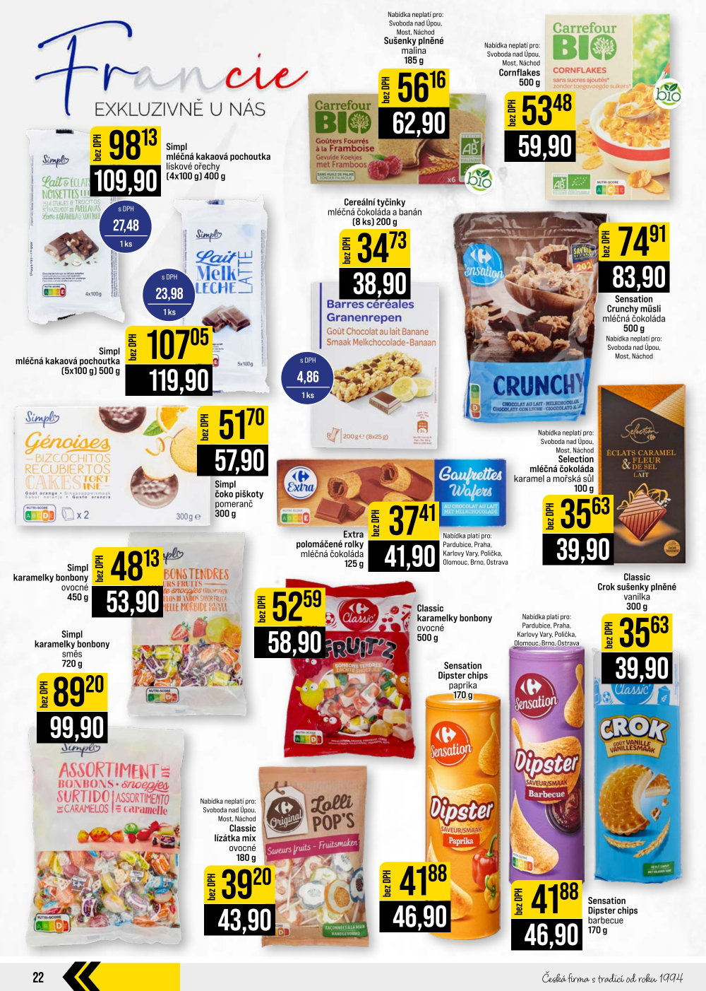 Leták JIP leták CC Cash & Carry - České Budějovice, Most, Náchod, Svoboda nad Úpou, Sušice - strana 22