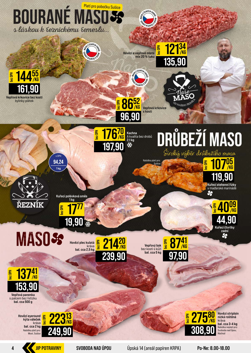 Leták JIP leták CC Cash & Carry - České Budějovice, Most, Náchod, Svoboda nad Úpou, Sušice - strana 4
