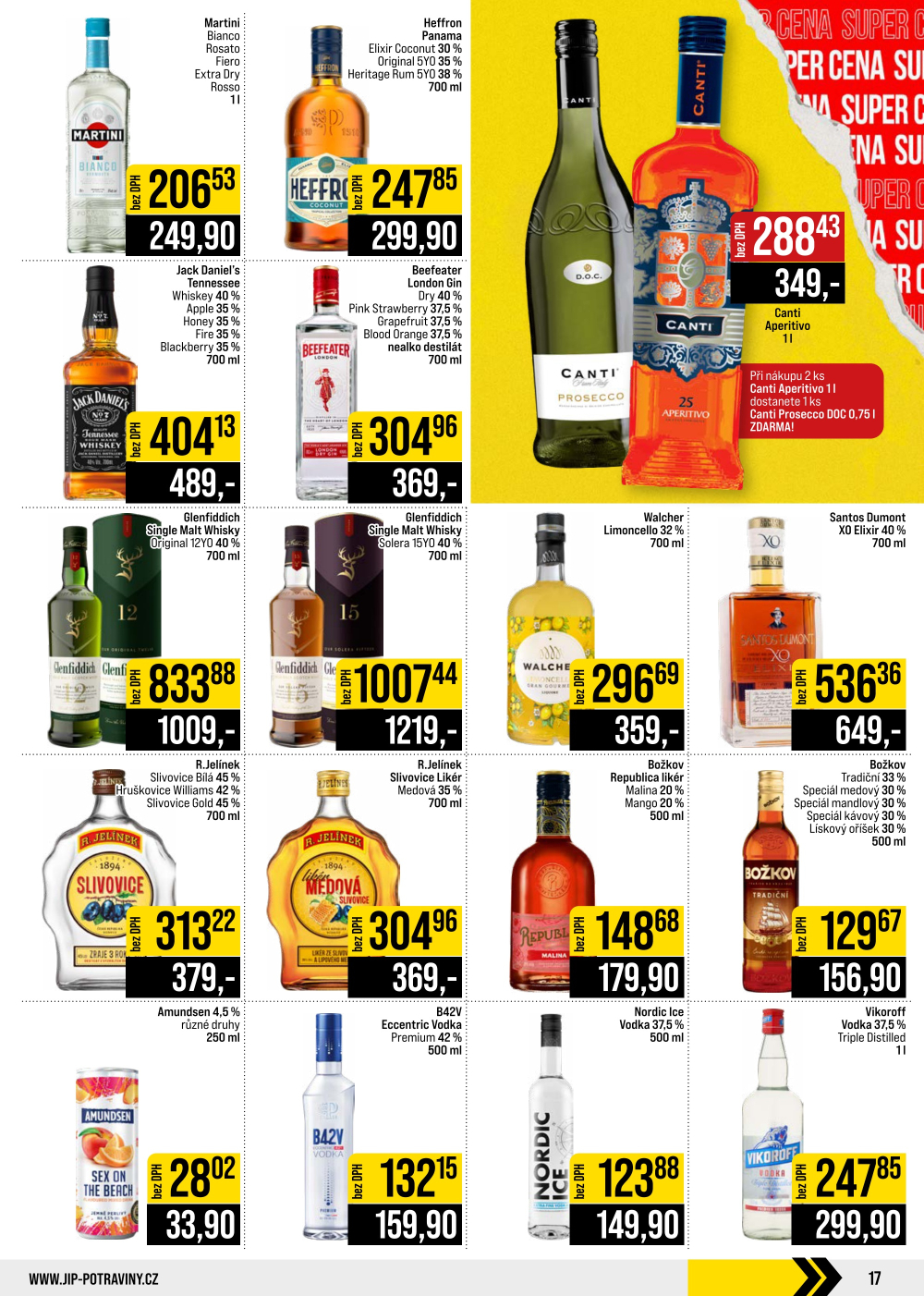 Leták JIP leták CC Cash & Carry - Brno, Ostrava, Praha, Polička, Olomouc, Karlovy Vary, Zlín, Jilemnice, Pardubice - strana 17