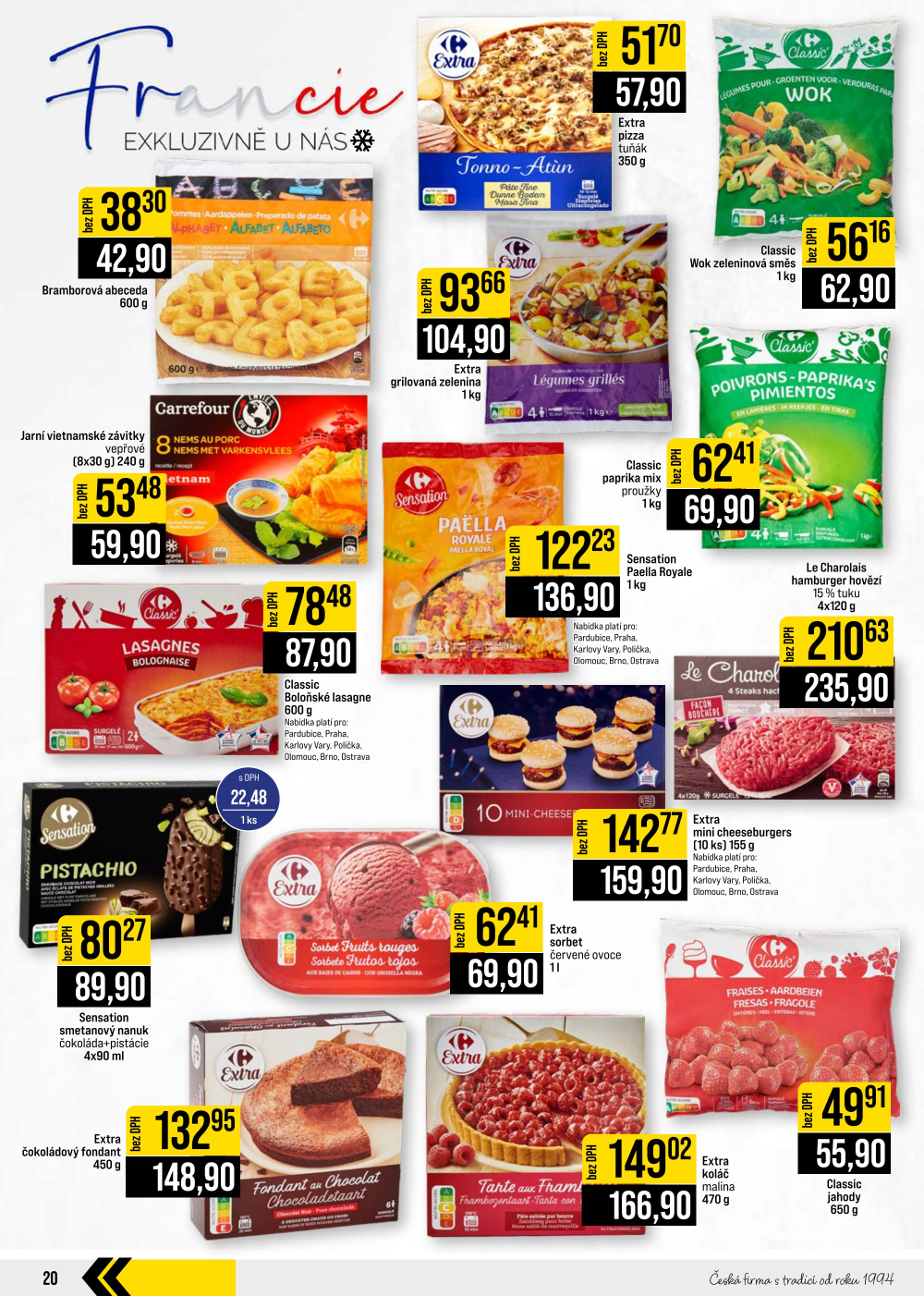 Leták JIP leták CC Cash & Carry - Brno, Ostrava, Praha, Polička, Olomouc, Karlovy Vary, Zlín, Jilemnice, Pardubice - strana 20