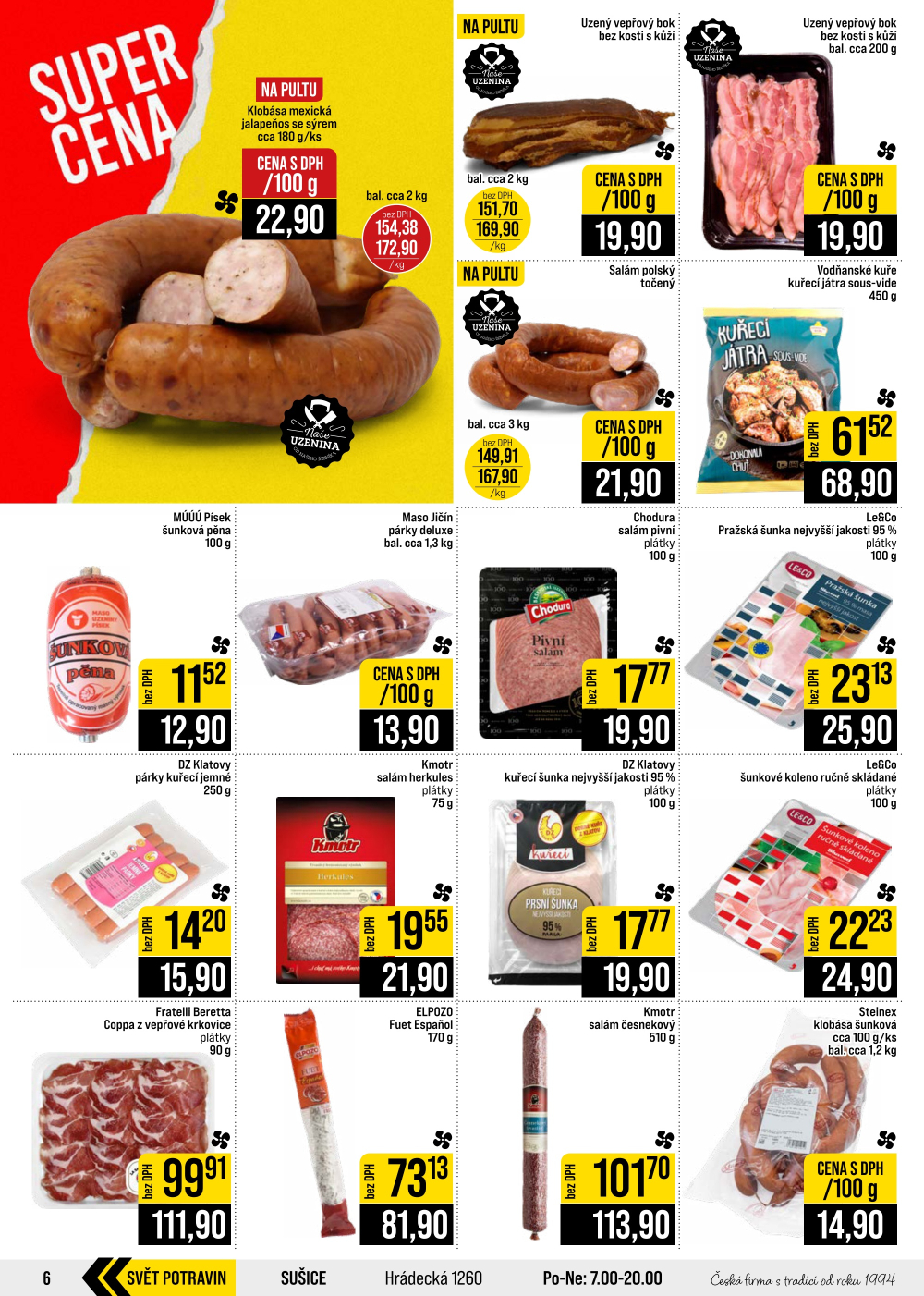 Leták JIP leták CC Cash & Carry - Brno, Ostrava, Praha, Polička, Olomouc, Karlovy Vary, Zlín, Jilemnice, Pardubice - strana 6