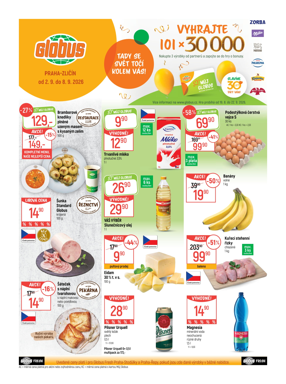 Leták Globus leták Praha - Zličín - strana 1