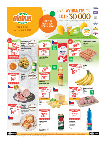 Globus leták Praha - Zličín