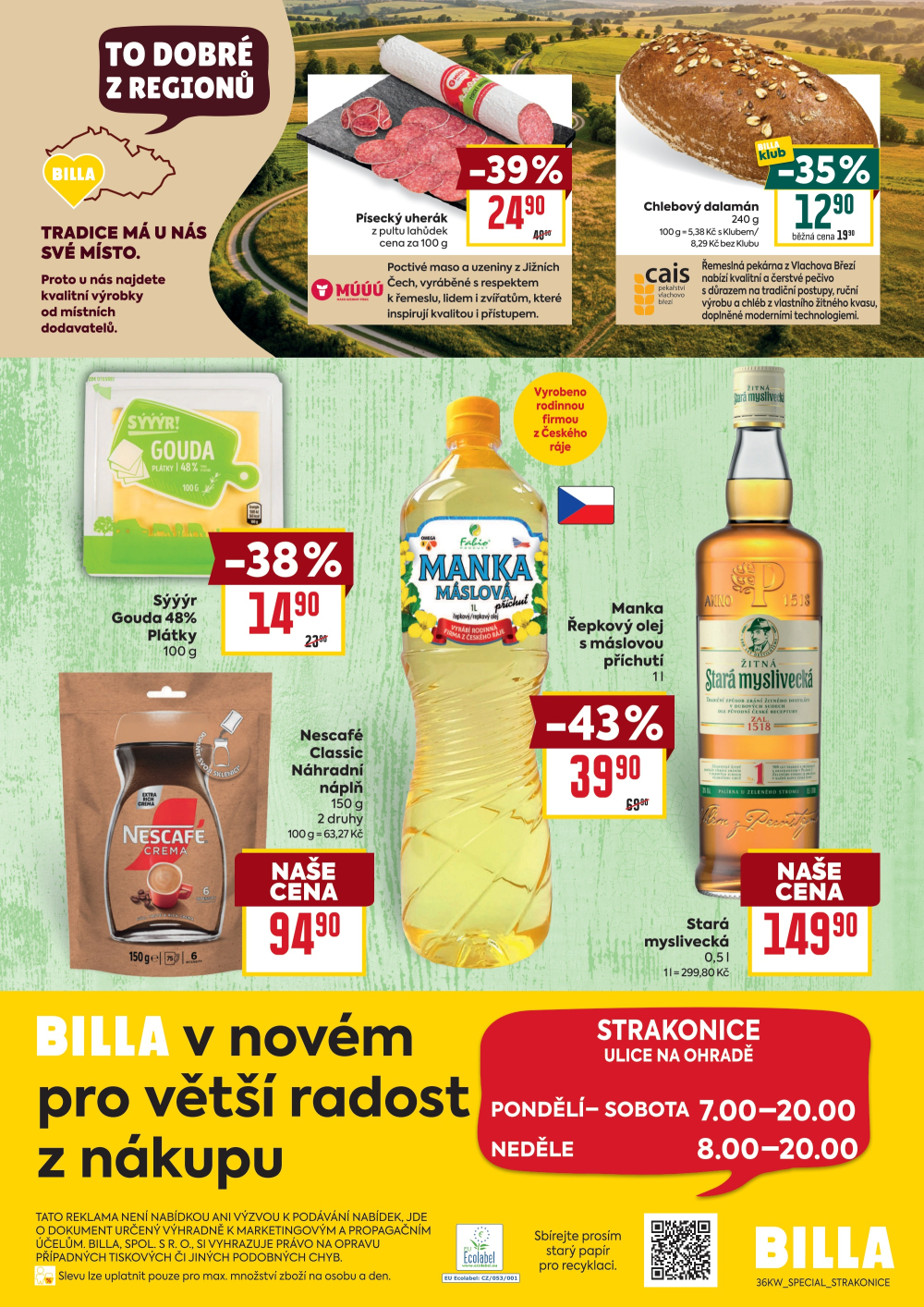 Leták BILLA leták - Strakonice, Na Ohradě - strana 2