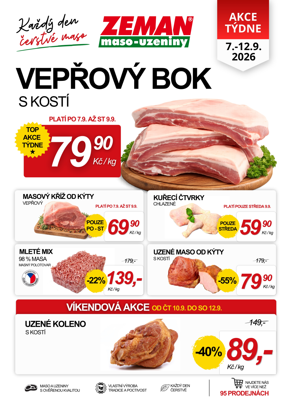 Leták ZEMAN maso - uzeniny leták - strana 1