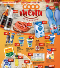 Akční leták COOP  - TIP a TUTY Menu