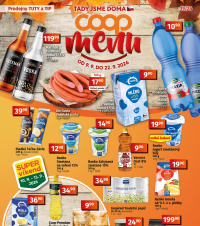 Akční leták COOP  - TIP a TUTY Menu