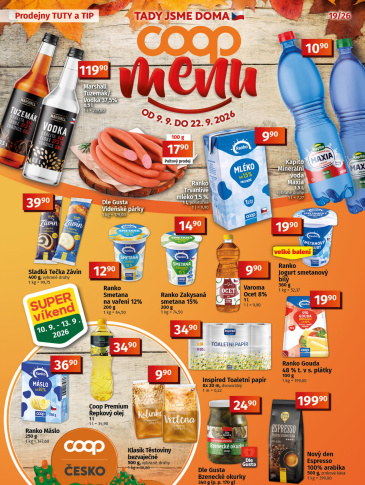 COOP leták - TIP a TUTY Menu