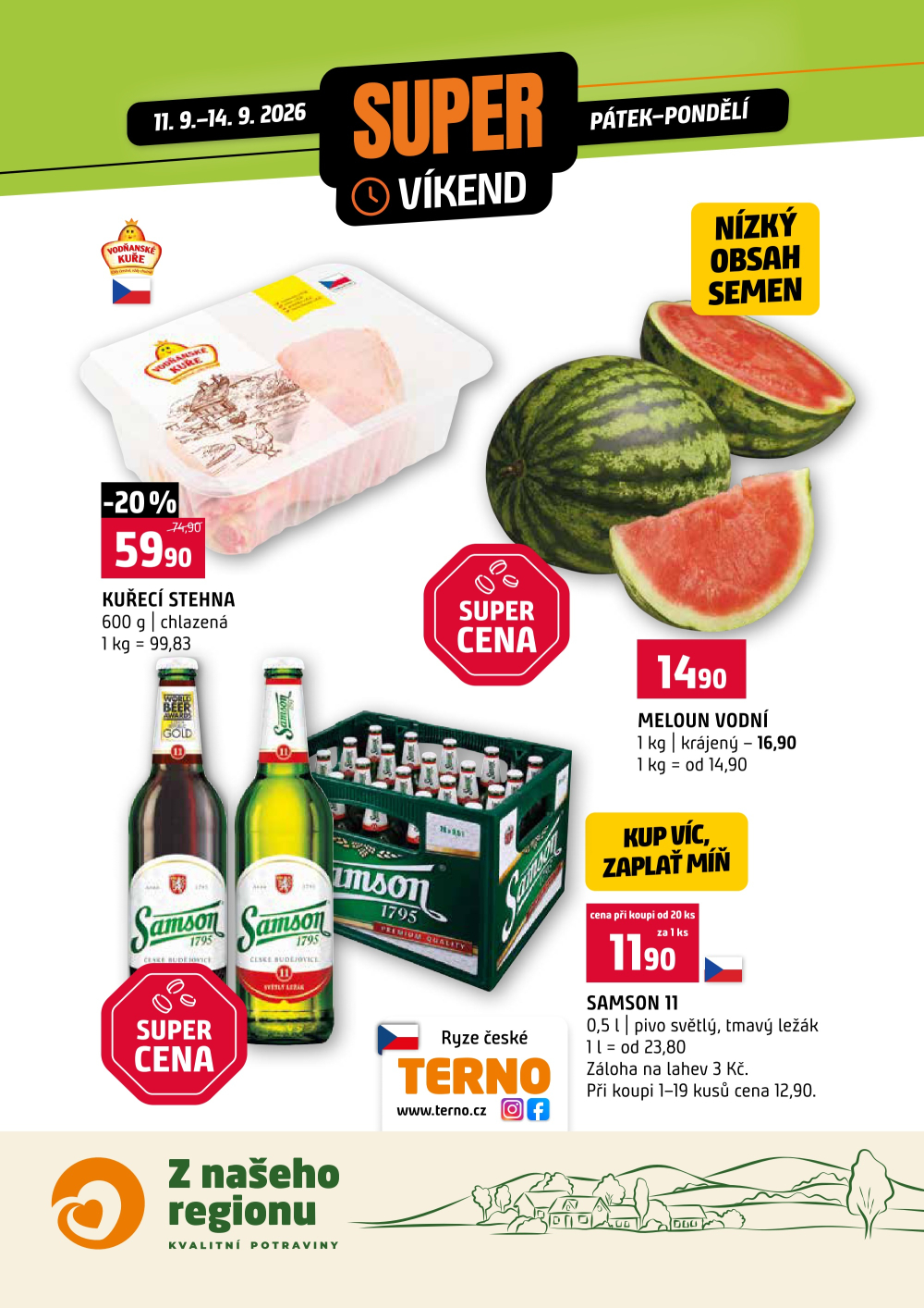 Leták Terno leták - Víkendovka - strana 1