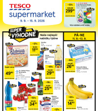 Akční leták Tesco supermarket 