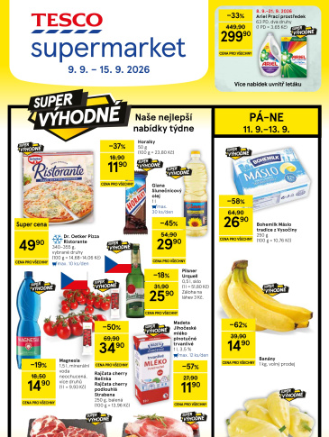 Tesco supermarket leták