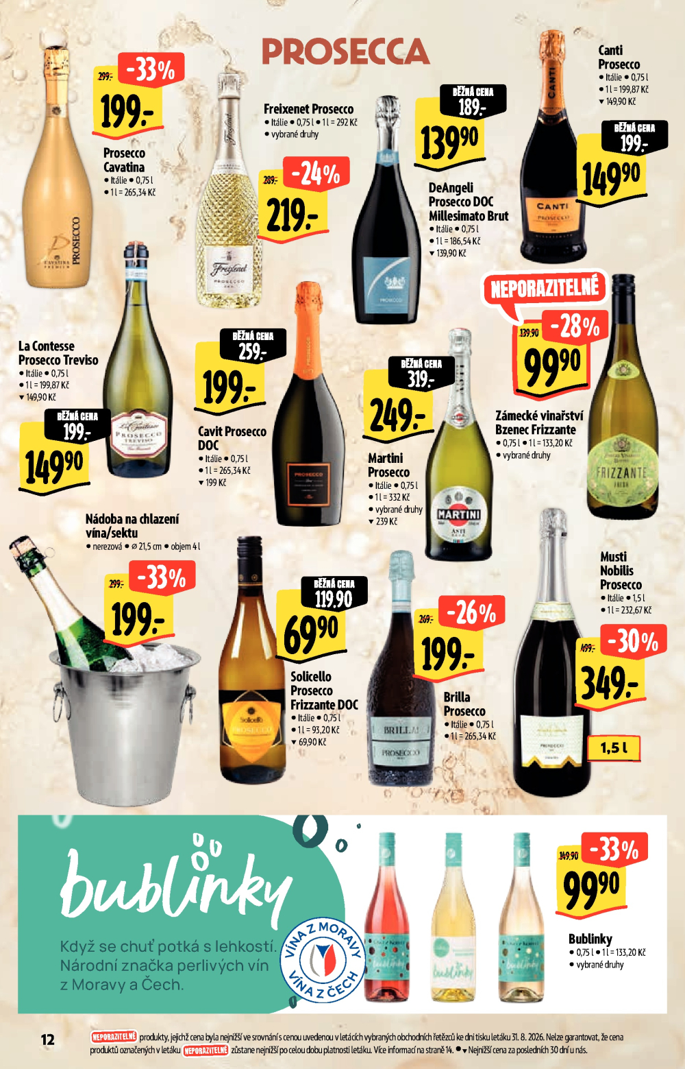 Leták Albert Hypermarket - Podzimní vína - strana 12